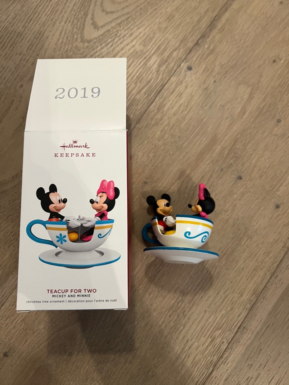 Mickey and Minnie Tea Cup Ornament
